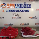 LOTE 149 - 02 – PARES DE CALÇADOS MASCULINO Nº 40 (NO ESTADO, NÃO SABEMOS SE FUNCIONA. LEILÃO NÃO TEM GARANTIA E NEM DEVOLUÇÃO, SUJEITO A POSSÍVEIS AVARIAS VISÍVEIS/OCULTAS E/OU AUSÊNCIA DE COMPONENTES)