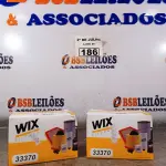 LOTE 186 - 02 FILTROS DE DIESEL WIX. (NO ESTADO, LEILÃO NÃO TEM GARANTIA E NEM DEVOLUÇÃO, SUJEITO A POSSÍVEIS AVARIAS VISÍVEIS/OCULTAS E/OU AUSÊNCIA DE COMPONENTES).