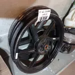LOTE 039 - 01 PAR DE RODAS DE LIGA LEVE PARA MOTOS ARO 18. (NO ESTADO, LEILÃO NÃO TEM GARANTIA E NEM DEVOLUÇÃO, SUJEITO A POSSÍVEIS AVARIAS VISÍVEIS/OCULTAS E/OU AUSÊNCIA DE COMPONENTES).