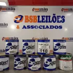 LOTE 110 - 08 LATAS DE MASSA PLÁSTICA E 01 LATA DE ESMALTE SINTÉTICO NA COR BRILHANTE BRANCO 900ML.  (NO ESTADO, LEILÃO NÃO TEM GARANTIA E NEM DEVOLUÇÃO, SUJEITO A POSSÍVEIS AVARIAS VISÍVEIS/OCULTAS E/OU AUSÊNCIA DE COMPONENTES).