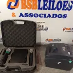 LOTE 078 - 01 IMPRESSORA DE ETIQUETAS MARCA TSC E 01 MICROFONE. (NO ESTADO, LEILÃO NÃO TEM GARANTIA E NEM DEVOLUÇÃO, SUJEITO A POSSÍVEIS AVARIAS VISÍVEIS/OCULTAS E/OU AUSÊNCIA DE COMPONENTES).