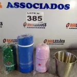 LOTE 385 - 04 – RECIPIENTES TÉRMICOS (NO ESTADO, NÃO SABEMOS SE FUNCIONA. LEILÃO NÃO TEM GARANTIA E NEM DEVOLUÇÃO, SUJEITO A POSSÍVEIS AVARIAS VISÍVEIS/OCULTAS E/OU AUSÊNCIA DE COMPONENTES)