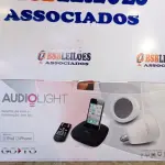 LOTE 284 - 01 - SISTEMA DE SOM E ILUMINAÇÃO SEM FIO (NO ESTADO, NÃO SABEMOS SE FUNCIONA. LEILÃO NÃO TEM GARANTIA E NEM DEVOLUÇÃO, SUJEITO A POSSÍVEIS AVARIAS VISÍVEIS/OCULTAS E/OU AUSÊNCIA DE COMPONENTES)