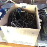 LOTE 086 - 01 LOTE COM VÁRIOS CABOS DE ÁUDIO. (NO ESTADO, LEILÃO NÃO TEM GARANTIA E NEM DEVOLUÇÃO, SUJEITO A POSSÍVEIS AVARIAS VISÍVEIS/OCULTAS E/OU AUSÊNCIA DE COMPONENTES).