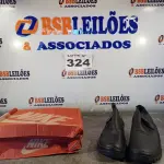 LOTE 324 - 02 – PARES DE CALÇADOS MASCULINO Nº 38 (NO ESTADO, NÃO SABEMOS SE FUNCIONA. LEILÃO NÃO TEM GARANTIA E NEM DEVOLUÇÃO, SUJEITO A POSSÍVEIS AVARIAS VISÍVEIS/OCULTAS E/OU AUSÊNCIA DE COMPONENTES)
