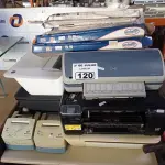 LOTE 120 - 01 LOTE COM VÁRIAS IMPRESSORAS E RIBONS MARCAS E MODELOS DIVERSOS. (NO ESTADO, LEILÃO NÃO TEM GARANTIA E NEM DEVOLUÇÃO, SUJEITO A POSSÍVEIS AVARIAS VISÍVEIS/OCULTAS E/OU AUSÊNCIA DE COMPONENTES).