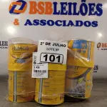 LOTE 101 - 06 LATAS DE ADESIVO ESTRUTURAL DE BASE EPÓXI MEDIA FLUIDEZ COMPONENTES A+B. (NO ESTADO, LEILÃO NÃO TEM GARANTIA E NEM DEVOLUÇÃO, SUJEITO A POSSÍVEIS AVARIAS VISÍVEIS/OCULTAS E/OU AUSÊNCIA DE COMPONENTES).