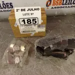 LOTE 185 - 01 PASTILHA DE FREIO ELANTRA (NO ESTADO, LEILÃO NÃO TEM GARANTIA E NEM DEVOLUÇÃO, SUJEITO A POSSÍVEIS AVARIAS VISÍVEIS/OCULTAS E/OU AUSÊNCIA DE COMPONENTES).