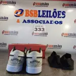 LOTE 333 - 02 – PARES DE CALÇADOS MASCULINO Nº 41 (NO ESTADO, NÃO SABEMOS SE FUNCIONA. LEILÃO NÃO TEM GARANTIA E NEM DEVOLUÇÃO, SUJEITO A POSSÍVEIS AVARIAS VISÍVEIS/OCULTAS E/OU AUSÊNCIA DE COMPONENTES)