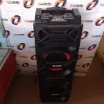 LOTE 214 - 01 - CAIXA AMPLIFICADA AMVOX ACA 1002 TROVÃO, BLUETOOTH, POTÊNCIA 1000W, 2 SUBWOOFER DE 10 (NO ESTADO, NÃO SABEMOS SE FUNCIONA. LEILÃO NÃO TEM GARANTIA E NEM DEVOLUÇÃO, SUJEITO A POSSÍVEIS AVARIAS VISÍVEIS/OCULTAS E/OU AUSÊNCIA DE COMPONENTES)