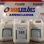 LOTE 105 - 03 GALÕES DE ÁLCOOL EM GEL ANTISSÉPTICO HIGIENIZADOR DE MÃOS 70% 4KG CADA. (NO ESTADO, LEILÃO NÃO TEM GARANTIA E NEM DEVOLUÇÃO, SUJEITO A POSSÍVEIS AVARIAS VISÍVEIS/OCULTAS E/OU AUSÊNCIA DE COMPONENTES).