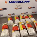 LOTE 117 - 10 MOP ÚMIDO DE ALGODÃO. (NO ESTADO, LEILÃO NÃO TEM GARANTIA E NEM DEVOLUÇÃO, SUJEITO A POSSÍVEIS AVARIAS VISÍVEIS/OCULTAS E/OU AUSÊNCIA DE COMPONENTES).