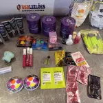 LOTE 354 - 36 - COSMÉTICOS DIVERSOS (NO ESTADO, NÃO SABEMOS SE FUNCIONA. LEILÃO NÃO TEM GARANTIA E NEM DEVOLUÇÃO, SUJEITO A POSSÍVEIS AVARIAS VISÍVEIS/OCULTAS E/OU AUSÊNCIA DE COMPONENTES)