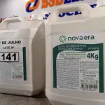 LOTE 141 - 02 GALÕES DE ÁLCOOL EM GEL ANTISSÉPTICO HIGIENIZADOR DE MÃOS 70% 4KG CADA. (NO ESTADO, LEILÃO NÃO TEM GARANTIA E NEM DEVOLUÇÃO, SUJEITO A POSSÍVEIS AVARIAS VISÍVEIS/OCULTAS E/OU AUSÊNCIA DE COMPONENTES).