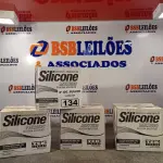 LOTE 134 - 04 CAIXAS COM ADESIVO DE SILICONE TRANSPARENTE. (NO ESTADO, LEILÃO NÃO TEM GARANTIA E NEM DEVOLUÇÃO, SUJEITO A POSSÍVEIS AVARIAS VISÍVEIS/OCULTAS E/OU AUSÊNCIA DE COMPONENTES).