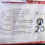 LOTE 386 - 01 – CONJUNTO DE JANTAR (NO ESTADO, NÃO SABEMOS SE FUNCIONA. LEILÃO NÃO TEM GARANTIA E NEM DEVOLUÇÃO, SUJEITO A POSSÍVEIS AVARIAS VISÍVEIS/OCULTAS E/OU AUSÊNCIA DE COMPONENTES)