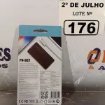 LOTE 176 - 01 POWER BANK 5.000MHA. (NO ESTADO, LEILÃO NÃO TEM GARANTIA E NEM DEVOLUÇÃO, SUJEITO A POSSÍVEIS AVARIAS VISÍVEIS/OCULTAS E/OU AUSÊNCIA DE COMPONENTES).