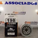 LOTE 198 - 01 FILTRO DE ÓLEO DA NISSAN. (NO ESTADO, LEILÃO NÃO TEM GARANTIA E NEM DEVOLUÇÃO, SUJEITO A POSSÍVEIS AVARIAS VISÍVEIS/OCULTAS E/OU AUSÊNCIA DE COMPONENTES).