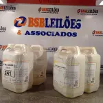 LOTE 241 - 20 LITROS DE ESPUMA HIGIENIZADORA PARA ANTISSEPSIA INSTANTÂNEA DAS MÃOS. (NO ESTADO, LEILÃO NÃO TEM GARANTIA E NEM DEVOLUÇÃO, SUJEITO A POSSÍVEIS AVARIAS VISÍVEIS/OCULTAS E/OU AUSÊNCIA DE COMPONENTES).