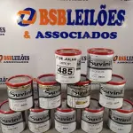 LOTE 485 - 10 LATAS DE COLORANTE SUVINIL 900ML. (NO ESTADO, LEILÃO NÃO TEM GARANTIA E NEM DEVOLUÇÃO, SUJEITO A POSSÍVEIS AVARIAS VISÍVEIS/OCULTAS E/OU AUSÊNCIA DE COMPONENTES).