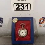 LOTE 231 - 01 RELÓGIO DE BOLSO. (NO ESTADO, LEILÃO NÃO TEM GARANTIA E NEM DEVOLUÇÃO, SUJEITO A POSSÍVEIS AVARIAS VISÍVEIS/OCULTAS E/OU AUSÊNCIA DE COMPONENTES).