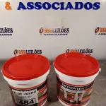 LOTE 484 - 02 BALDES DE DRYKOVEDA, ADITIVO IMPERMEABILIZANTE PARA CONCRETO E ARGAMASSAS 3,6L. (NO ESTADO, LEILÃO NÃO TEM GARANTIA E NEM DEVOLUÇÃO, SUJEITO A POSSÍVEIS AVARIAS VISÍVEIS/OCULTAS E/OU AUSÊNCIA DE COMPONENTES).