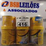 LOTE 416 - 06 LATAS DE ADESIVO ESTRUTURAL DE BASE EPÓXI MÉDIA FLUIDEZ COMPONENTES A+B. (NO ESTADO, LEILÃO NÃO TEM GARANTIA E NEM DEVOLUÇÃO, SUJEITO A POSSÍVEIS AVARIAS VISÍVEIS/OCULTAS E/OU AUSÊNCIA DE COMPONENTES).