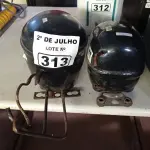 LOTE 313 - 02 MOTORES PARA REFRIGERAÇÃO. (NO ESTADO, LEILÃO NÃO TEM GARANTIA E NEM DEVOLUÇÃO, SUJEITO A POSSÍVEIS AVARIAS VISÍVEIS/OCULTAS E/OU AUSÊNCIA DE COMPONENTES).