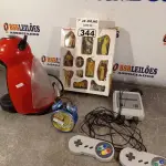 LOTE 344 - 01 CONSOLE DE GAMES, VÁRIAS IMAGENS SACRA, 01 DESPERTADOR E 01 CAFETEIRA INCOMPLETA. (NO ESTADO, LEILÃO NÃO TEM GARANTIA E NEM DEVOLUÇÃO, SUJEITO A POSSÍVEIS AVARIAS VISÍVEIS/OCULTAS E/OU AUSÊNCIA DE COMPONENTES).