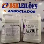 LOTE 270 - 01 GALÃO DE LIMPA ALUMÍNIO E 01 GALÃO DE ALCALINO CLORAL 5LITROS. (NO ESTADO, LEILÃO NÃO TEM GARANTIA E NEM DEVOLUÇÃO, SUJEITO A POSSÍVEIS AVARIAS VISÍVEIS/OCULTAS E/OU AUSÊNCIA DE COMPONENTES).