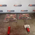 LOTE 007 - 02 GRELHAS PARA CHURRASQUEIRA. (NO ESTADO, LEILÃO NÃO TEM GARANTIA E NEM DEVOLUÇÃO, SUJEITO A POSSÍVEIS AVARIAS VISÍVEIS/OCULTAS E/OU AUSÊNCIA DE COMPONENTES).