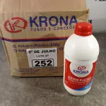 LOTE 252 - 06 FRASCOS DE ADESIVO PLÁSTICO PARA TUBOS E CONEXÕES DE PVC RÍGIDO LINHA ÁGUA FRIA 850G. (NO ESTADO, LEILÃO NÃO TEM GARANTIA E NEM DEVOLUÇÃO, SUJEITO A POSSÍVEIS AVARIAS VISÍVEIS/OCULTAS E/OU AUSÊNCIA DE COMPONENTES).