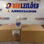 LOTE 282 - 02 CAIXAS COM BISNAGAS DE ÁLCOOL EM GEL 70% COM HIDRATANTE 440G COM 12 UNIDADES CADA. (NO ESTADO, LEILÃO NÃO TEM GARANTIA E NEM DEVOLUÇÃO, SUJEITO A POSSÍVEIS AVARIAS VISÍVEIS/OCULTAS E/OU AUSÊNCIA DE COMPONENTES).
