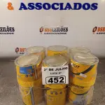 LOTE 452 - 06 LATAS DE ADESIVO ESTRUTURAL DE BASE EPÓXI MEDIA FLUIDEZ COMPONENTES A+B. (NO ESTADO, LEILÃO NÃO TEM GARANTIA E NEM DEVOLUÇÃO, SUJEITO A POSSÍVEIS AVARIAS VISÍVEIS/OCULTAS E/OU AUSÊNCIA DE COMPONENTES).