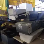 LOTE 412 - 10 IMPRESSORAS MARCAS E MODELOS DIVERSOS PARA RETIRADA DE PEÇAS. (NO ESTADO, LEILÃO NÃO TEM GARANTIA E NEM DEVOLUÇÃO, SUJEITO A POSSÍVEIS AVARIAS VISÍVEIS/OCULTAS E/OU AUSÊNCIA DE COMPONENTES).