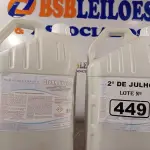 LOTE 449 - 02 GALÕES DE CLEAN UP FOOD, DETERGENTE ALCALINO PARA MÁQUINAS DE LAVAR LOUÇAS E TALHERES 5LITROS. (NO ESTADO, LEILÃO NÃO TEM GARANTIA E NEM DEVOLUÇÃO, SUJEITO A POSSÍVEIS AVARIAS VISÍVEIS/OCULTAS E/OU AUSÊNCIA DE COMPONENTES).