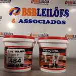 LOTE 484 - 02 BALDES DE DRYKOVEDA, ADITIVO IMPERMEABILIZANTE PARA CONCRETO E ARGAMASSAS 3,6L. (NO ESTADO, LEILÃO NÃO TEM GARANTIA E NEM DEVOLUÇÃO, SUJEITO A POSSÍVEIS AVARIAS VISÍVEIS/OCULTAS E/OU AUSÊNCIA DE COMPONENTES).