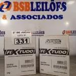 LOTE 331 - 02 CAIXAS COM ADESIVO VEDANTE A BASE DE PESILOX 20G COM 12 BISNAGAS CADA. (NO ESTADO, LEILÃO NÃO TEM GARANTIA E NEM DEVOLUÇÃO, SUJEITO A POSSÍVEIS AVARIAS VISÍVEIS/OCULTAS E/OU AUSÊNCIA DE COMPONENTES).