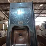 LOTE 322 - 01 PIA EM AÇO INOX CIMENTADA CUBA DUPLA MEDINDO 2,00M X 0,53CM. (NO ESTADO, LEILÃO NÃO TEM GARANTIA E NEM DEVOLUÇÃO, SUJEITO A POSSÍVEIS AVARIAS VISÍVEIS/OCULTAS E/OU AUSÊNCIA DE COMPONENTES).