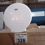LOTE 328 - 06 DISPENSE PARA PAPEL HIGIÊNICO. (NO ESTADO, LEILÃO NÃO TEM GARANTIA E NEM DEVOLUÇÃO, SUJEITO A POSSÍVEIS AVARIAS VISÍVEIS/OCULTAS E/OU AUSÊNCIA DE COMPONENTES).
