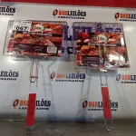 LOTE 067 - 02 GRELHAS PARA CHURRASQUEIRA. (NO ESTADO, LEILÃO NÃO TEM GARANTIA E NEM DEVOLUÇÃO, SUJEITO A POSSÍVEIS AVARIAS VISÍVEIS/OCULTAS E/OU AUSÊNCIA DE COMPONENTES).