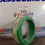 LOTE 145 - 01 ROLO DE CABO FLEXÍVEL STAR BRASIL 1X2,5MM NA COR VERDE (NOVO). (NO ESTADO, LEILÃO NÃO TEM GARANTIA E NEM DEVOLUÇÃO, SUJEITO A POSSÍVEIS AVARIAS VISÍVEIS/OCULTAS E/OU AUSÊNCIA DE COMPONENTES).