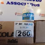 LOTE 260 - 02 CAIXAS COM COLA TUBO ST 175G COM 15 FRASCOS CADA. (NO ESTADO, LEILÃO NÃO TEM GARANTIA E NEM DEVOLUÇÃO, SUJEITO A POSSÍVEIS AVARIAS VISÍVEIS/OCULTAS E/OU AUSÊNCIA DE COMPONENTES).