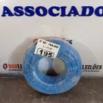 LOTE 195 - 01 ROLO DE CABO FLEXÍVEL 1X10MM NA COR AZUL (NOVO). (NO ESTADO, LEILÃO NÃO TEM GARANTIA E NEM DEVOLUÇÃO, SUJEITO A POSSÍVEIS AVARIAS VISÍVEIS/OCULTAS E/OU AUSÊNCIA DE COMPONENTES).