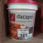 LOTE 321 - 01 BALDE DE CIMENTO QUEIMADO PISO FLEX DACAPÓ 25KG. (NO ESTADO, LEILÃO NÃO TEM GARANTIA E NEM DEVOLUÇÃO, SUJEITO A POSSÍVEIS AVARIAS VISÍVEIS/OCULTAS E/OU AUSÊNCIA DE COMPONENTES).