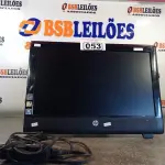 LOTE 053 - 01 COMPUTADOR ALL IN ONE MARCA HP COM FONTE. (NO ESTADO, LEILÃO NÃO TEM GARANTIA E NEM DEVOLUÇÃO, SUJEITO A POSSÍVEIS AVARIAS VISÍVEIS/OCULTAS E/OU AUSÊNCIA DE COMPONENTES).