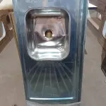 LOTE 322 - 01 PIA EM AÇO INOX CIMENTADA CUBA DUPLA MEDINDO 2,00M X 0,53CM. (NO ESTADO, LEILÃO NÃO TEM GARANTIA E NEM DEVOLUÇÃO, SUJEITO A POSSÍVEIS AVARIAS VISÍVEIS/OCULTAS E/OU AUSÊNCIA DE COMPONENTES).