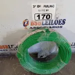 LOTE 170 - 01 ROLO DE CABO FLEXÍVEL STAR BRASIL 1X4MM NA COR VERDE (NOVO). (NO ESTADO, LEILÃO NÃO TEM GARANTIA E NEM DEVOLUÇÃO, SUJEITO A POSSÍVEIS AVARIAS VISÍVEIS/OCULTAS E/OU AUSÊNCIA DE COMPONENTES).