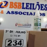 LOTE 234 - 02 CAIXAS COM BISNAGAS DE ÁLCOOL ETÍLICO HIDRATADO 70% COM 30 UNIDADES CADA. (NO ESTADO, LEILÃO NÃO TEM GARANTIA E NEM DEVOLUÇÃO, SUJEITO A POSSÍVEIS AVARIAS VISÍVEIS/OCULTAS E/OU AUSÊNCIA DE COMPONENTES).