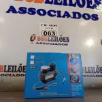LOTE 063 - 01 COMPRESSOR DE AR PORTÁTIL 12V. (NO ESTADO, LEILÃO NÃO TEM GARANTIA E NEM DEVOLUÇÃO, SUJEITO A POSSÍVEIS AVARIAS VISÍVEIS/OCULTAS E/OU AUSÊNCIA DE COMPONENTES).